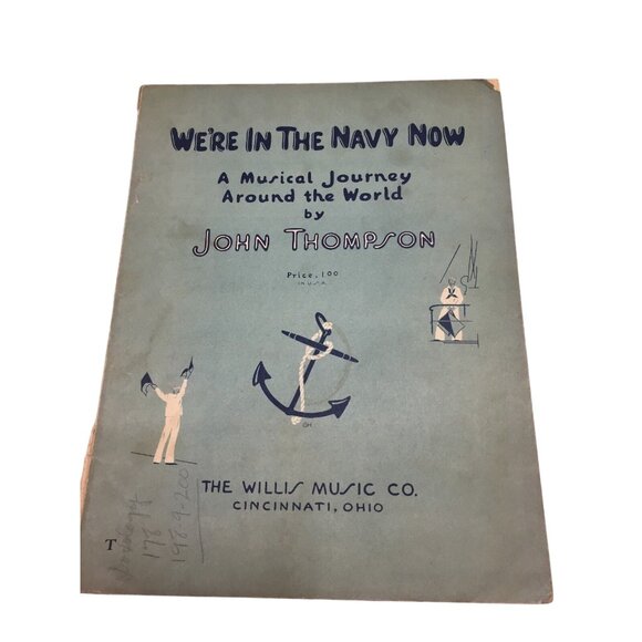 Vintage We're In The Navy Now Musical Journey Around the World Thompson 23422 - Picture 1 of 5